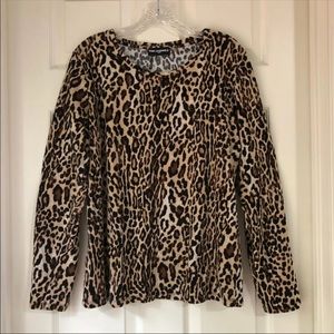 XLarge Karl Lagerfeld Animal Print Bouse